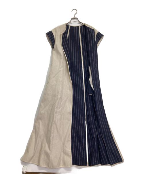 ANAYI（アナイ）ANAYI (アナイ) フレンチスリーブノーカラーコート ベージュ サイズ:ーの古着・服飾アイテム