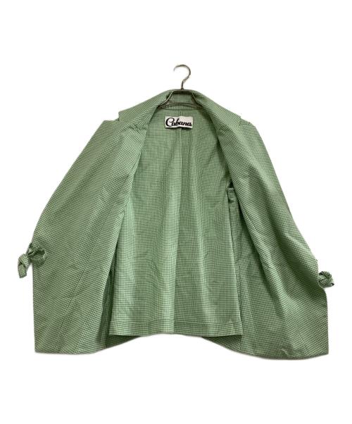 CABANA（カバナ）CABANA (カバナ) チェックテーラードジャケット グリーン サイズ:38の古着・服飾アイテム