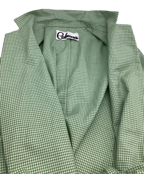 CABANA（カバナ）CABANA (カバナ) チェックテーラードジャケット グリーン サイズ:38の古着・服飾アイテム