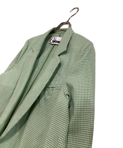 CABANA（カバナ）CABANA (カバナ) チェックテーラードジャケット グリーン サイズ:38の古着・服飾アイテム