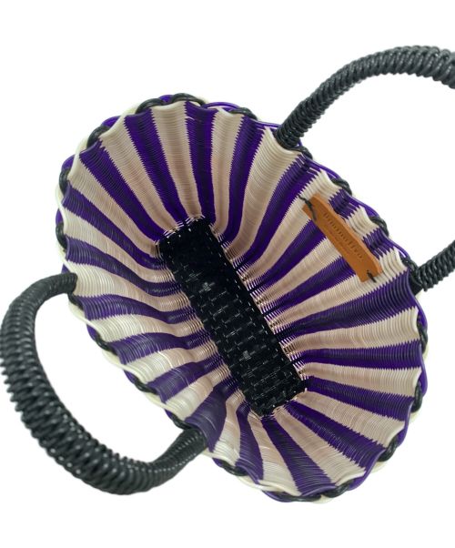 DIMINUTIVO（ディミヌティーボ）DIMINUTIVO (ディミヌティーボ) カゴバッグ パープル サイズ:-の古着・服飾アイテム