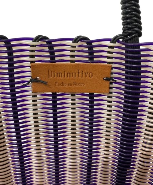 DIMINUTIVO（ディミヌティーボ）DIMINUTIVO (ディミヌティーボ) カゴバッグ パープル サイズ:-の古着・服飾アイテム