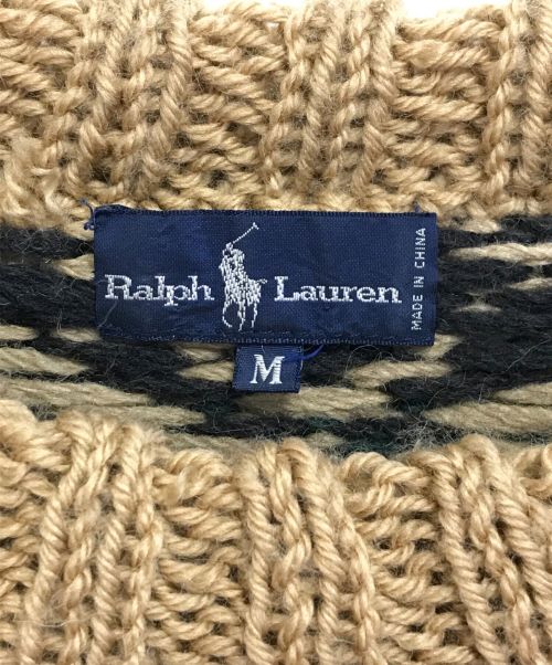RALPH LAUREN（ラルフローレン）RALPH LAUREN (ラルフローレン) ネイティブ柄ウールニット マルチカラー サイズ:Mの古着・服飾アイテム
