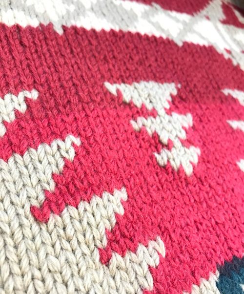 RALPH LAUREN（ラルフローレン）RALPH LAUREN (ラルフローレン) ネイティブ柄ウールニット マルチカラー サイズ:Mの古着・服飾アイテム