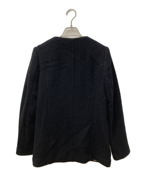 Lisiere（リジェール）Lisiere (リジェール) Long Tweed Jacket ブラック サイズ:SIZE 38の古着・服飾アイテム