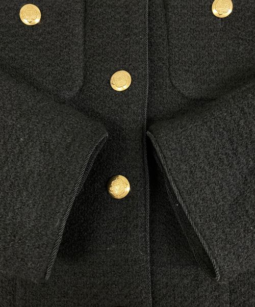 Lisiere（リジェール）Lisiere (リジェール) Long Tweed Jacket ブラック サイズ:SIZE 38の古着・服飾アイテム