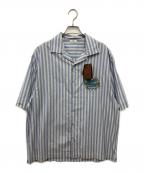 ETROエトロ）の古着「半袖シャツ」｜ブルー×ホワイト