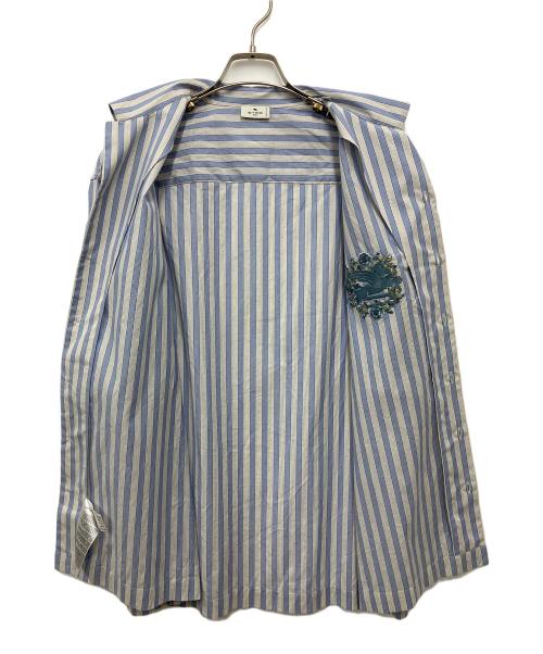 ETRO（エトロ）ETRO (エトロ) 半袖シャツ ブルー×ホワイト サイズ:Mの古着・服飾アイテム