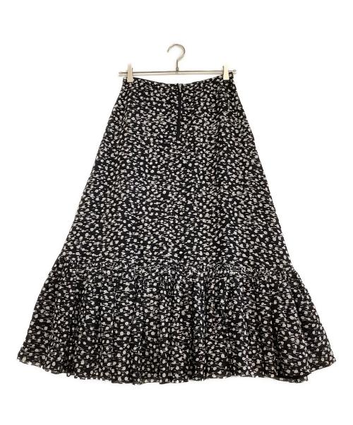 DRAWER（ドゥロワー）DRAWER (ドゥロワー) ドットジャガードスカート ブラック サイズ:36の古着・服飾アイテム