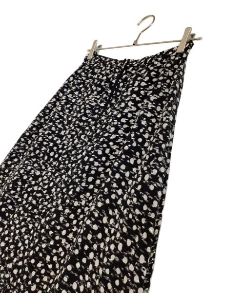 DRAWER（ドゥロワー）DRAWER (ドゥロワー) ドットジャガードスカート ブラック サイズ:36の古着・服飾アイテム