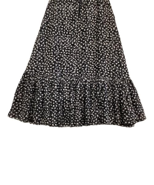 DRAWER（ドゥロワー）DRAWER (ドゥロワー) ドットジャガードスカート ブラック サイズ:36の古着・服飾アイテム
