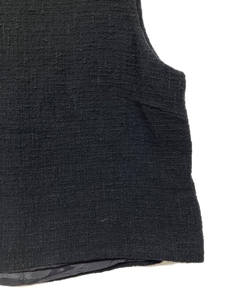 EVERYDAY I LIKE.（エヴリデイ アイ ライク）EVERYDAY I LIKE. (エヴリデイ アイ ライク) Tweed Cropped ブラウス ブラック サイズ:‐の古着・服飾アイテム