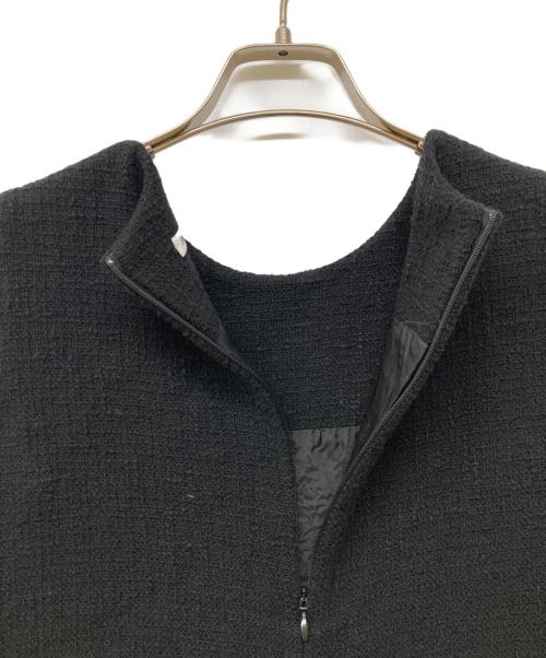 EVERYDAY I LIKE.（エヴリデイ アイ ライク）EVERYDAY I LIKE. (エヴリデイ アイ ライク) Tweed Cropped ブラウス ブラック サイズ:‐の古着・服飾アイテム