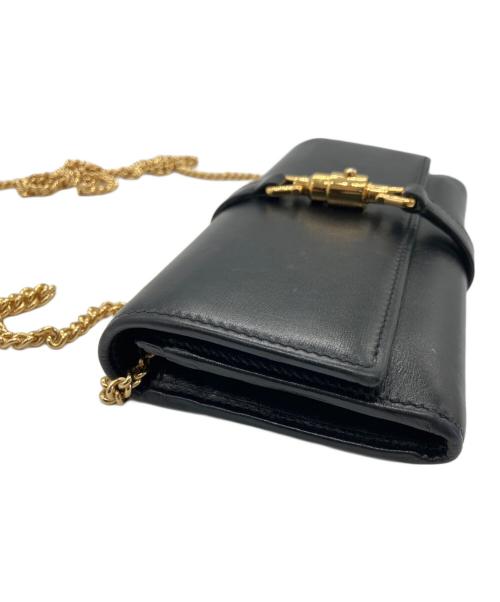 GUCCI（グッチ）GUCCI (グッチ) ジャッキー1961チェーンウォレット ブラックの古着・服飾アイテム