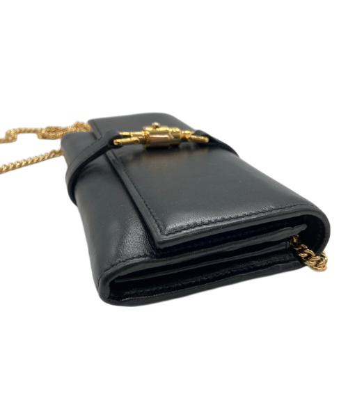 GUCCI（グッチ）GUCCI (グッチ) ジャッキー1961チェーンウォレット ブラックの古着・服飾アイテム