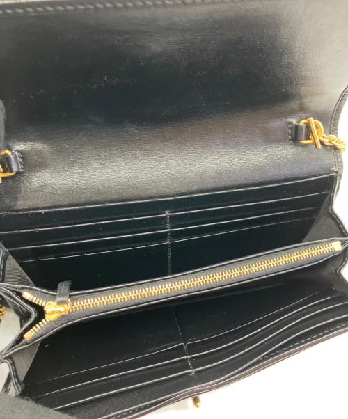 GUCCI（グッチ）GUCCI (グッチ) ジャッキー1961チェーンウォレット ブラックの古着・服飾アイテム