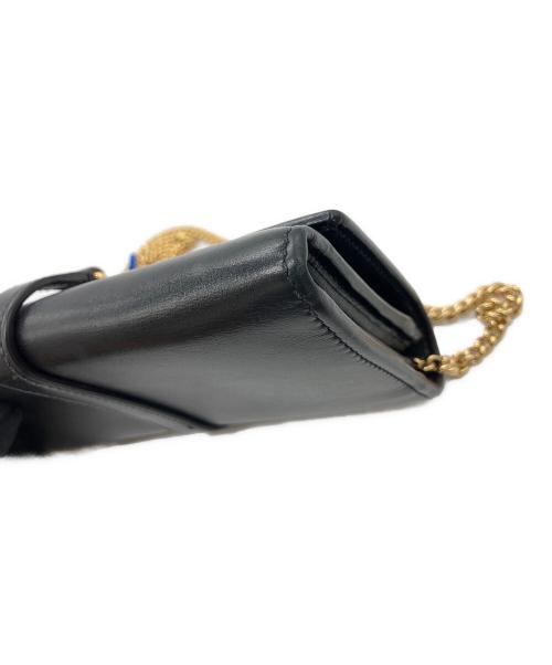 GUCCI（グッチ）GUCCI (グッチ) ジャッキー1961チェーンウォレット ブラックの古着・服飾アイテム