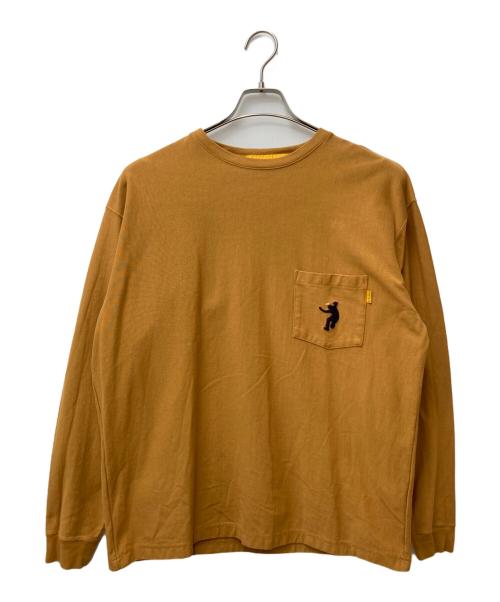 UNION（ユニオン）UNION (ユニオン) FRONT MAN LS CREW ブラウン サイズ:2の古着・服飾アイテム