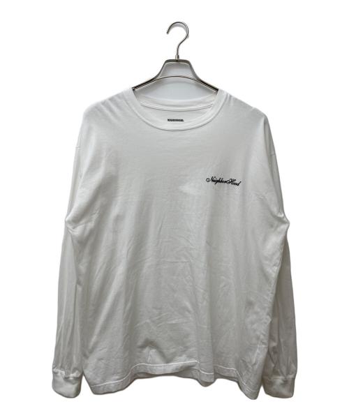 NEIGHBORHOOD（ネイバーフッド）NEIGHBORHOOD (ネイバーフッド) TEE LS-3　241PCNH-LT03 ホワイト サイズ:XLの古着・服飾アイテム