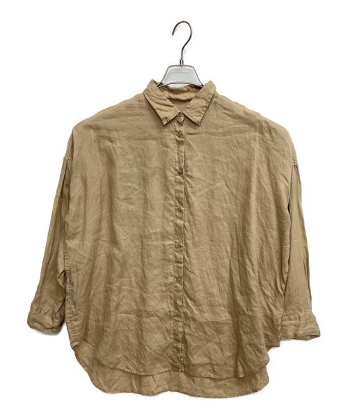 Spick and Span（スピック＆スパン）Spick and Span (スピック＆スパン) 80リネンカシュクールビッグシャツ ベージュ サイズ:Freeの古着・服飾アイテム