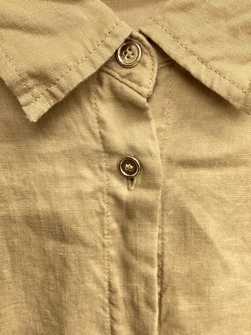Spick and Span（スピック＆スパン）Spick and Span (スピック＆スパン) 80リネンカシュクールビッグシャツ ベージュ サイズ:Freeの古着・服飾アイテム