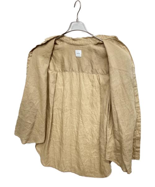 Spick and Span（スピック＆スパン）Spick and Span (スピック＆スパン) 80リネンカシュクールビッグシャツ ベージュ サイズ:Freeの古着・服飾アイテム