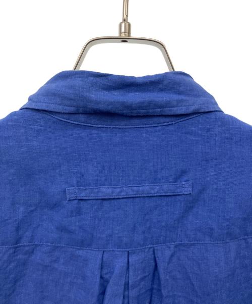 ticca（ティッカ）TICCA (ティッカ) リネンスクエアビッグシャツUNI ブルー サイズ:Fの古着・服飾アイテム