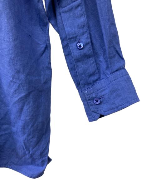 ticca（ティッカ）TICCA (ティッカ) リネンスクエアビッグシャツUNI ブルー サイズ:Fの古着・服飾アイテム