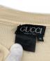 中古・古着 GUCCI (グッチ) シルク切替ニットカーディガン ベージュ サイズ:M：14000円
