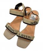 LANVIN en Bleuランバンオンブルー）の古着「バックストラップサンダル」｜ベージュ