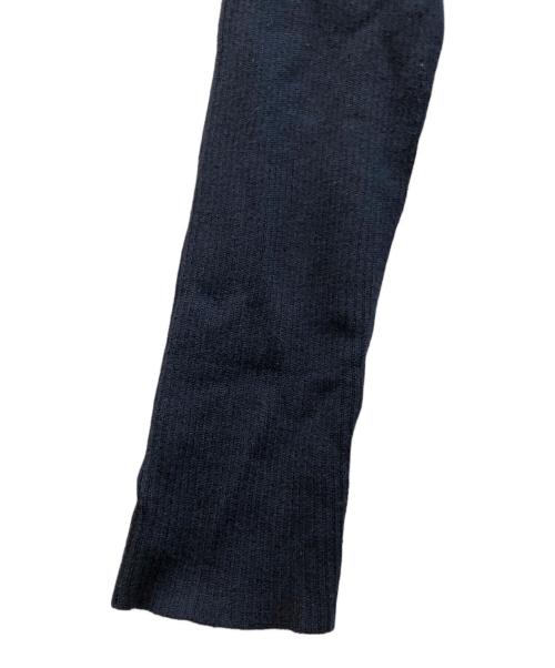 Curensology（カレンソロジー）Curensology (カレンソロジー) ボタンアキギャザーニットワンピース ブラック サイズ:FREEの古着・服飾アイテム