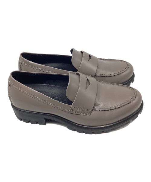 ECCO（エコー）ECCO (エコー) MOC-TOE PENNY LOAFER ベージュ サイズ:22.5㎝の古着・服飾アイテム