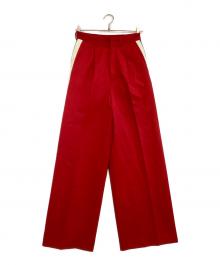 PRANK PROJECT（プランクプロジェクト）の古着「Waistband Lining Sideline Pants」｜レッド