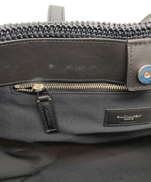 Saint Laurent Paris（サンローランパリ）Saint Laurent Paris (サンローランパリ) ラフィアショッピングバッグの古着・服飾アイテム