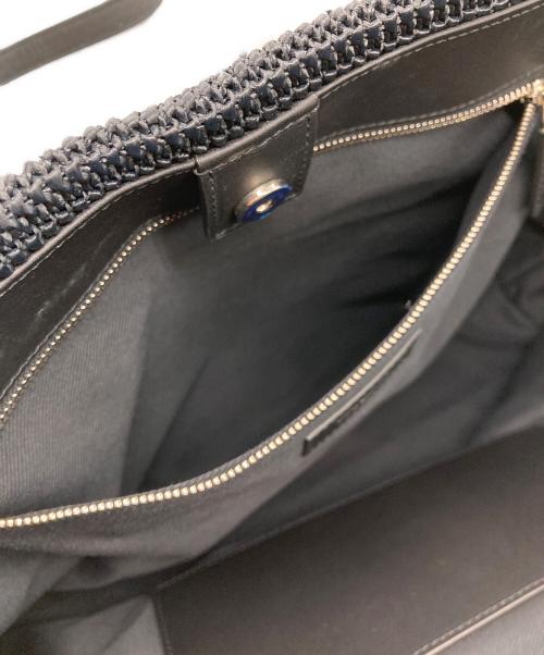 Saint Laurent Paris（サンローランパリ）Saint Laurent Paris (サンローランパリ) ラフィアショッピングバッグの古着・服飾アイテム