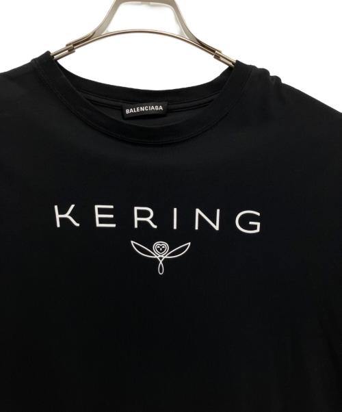 BALENCIAGA（バレンシアガ）BALENCIAGA (バレンシアガ) ケリングロゴオーバーサイズTシャツ ブラック サイズ:Sの古着・服飾アイテム