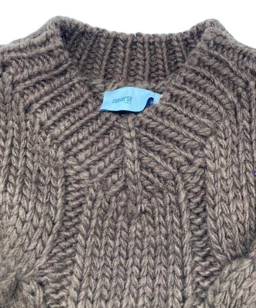 CONVERSE TOKYO（コンバーストウキョウ）CONVERSE TOKYO (コンバーストウキョウ) ローゲージケーブルニット ブラウン サイズ:SIZE Freeの古着・服飾アイテム