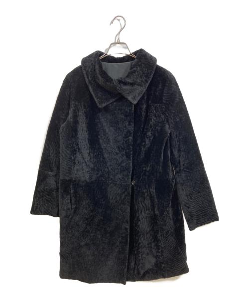 MaxMara（マックスマーラ）MaxMara (マックスマーラ) リバーシブルコート ブラック サイズ:42の古着・服飾アイテム