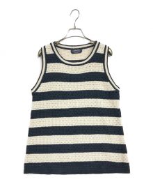 'S Max Mara（エスマックスマーラ）の古着「ボーダーノースリーブニット」