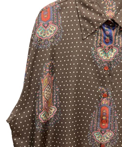 ETRO（エトロ）ETRO (エトロ) シャツ ブラウン サイズ:42の古着・服飾アイテム