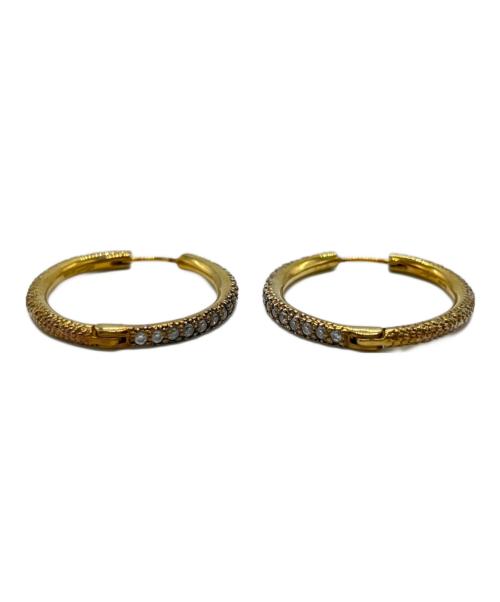 AYAMI jewelry（アヤミ ジュエリー）AYAMI jewelry (アヤミ ジュエリー) Pave Hoop Earrings ゴールドの古着・服飾アイテム