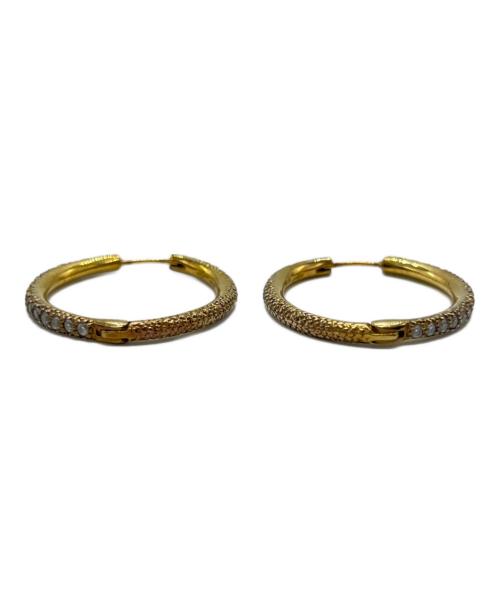 AYAMI jewelry（アヤミ ジュエリー）AYAMI jewelry (アヤミ ジュエリー) Pave Hoop Earrings ゴールドの古着・服飾アイテム