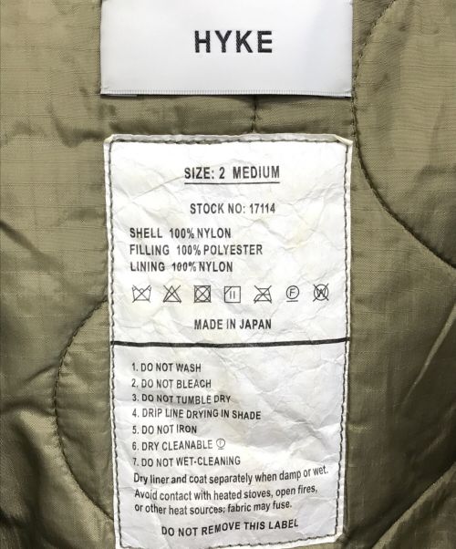 HYKE（ハイク）HYKE (ハイク) M-65TYPE FIELD COAT オリーブ サイズ:２の古着・服飾アイテム