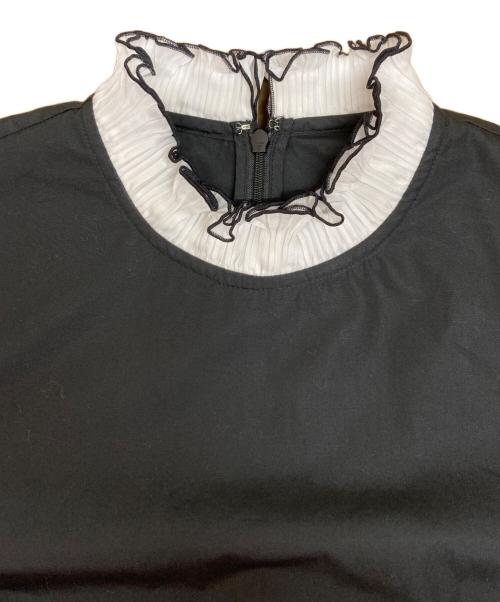 THIRD MAGAZINE（サードマガジン）THIRD MAGAZINE (サードマガジン) フリル長袖ブラウス ブラック サイズ:9の古着・服飾アイテム