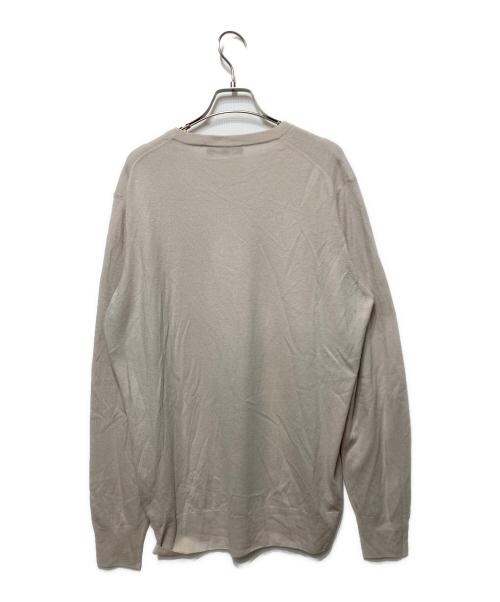 LORO PIANA（ロロピアーナ）LORO PIANA (ロロピアーナ) スーパーライトクルーネックニット ベージュ サイズ:54の古着・服飾アイテム