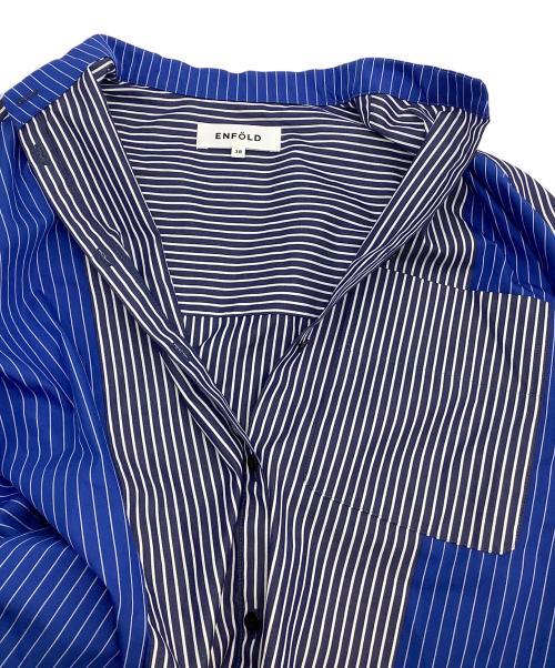 ENFOLD（エンフォルド）ENFOLD (エンフォルド) WINTER SHIRT ブルー サイズ:38の古着・服飾アイテム