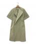 BLAMINK（ブラミンク）の古着「コットンクルーネックショートスリーブコート」｜グリーン