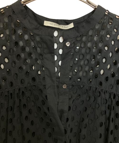 ne quittez pas（ヌキテパ）ne quittez pas (ヌキテパ) ティアードワンピース ブラック サイズ:-の古着・服飾アイテム