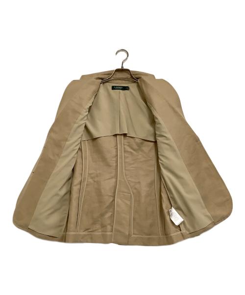 LAUREN RALPH LAUREN（ローレンラルフローレン）LAUREN RALPH LAUREN (ローレンラルフローレン) リネンブレンドジャケット ベージュ サイズ:2の古着・服飾アイテム