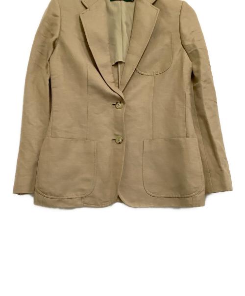 LAUREN RALPH LAUREN（ローレンラルフローレン）LAUREN RALPH LAUREN (ローレンラルフローレン) リネンブレンドジャケット ベージュ サイズ:2の古着・服飾アイテム